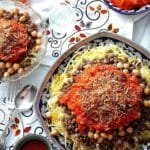 Koshari, a beloved Egyptian dish, captured with Egypt Tour Magic.