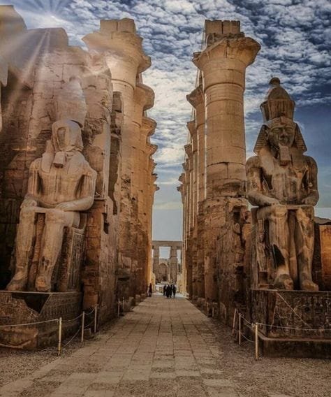 The grand Karnak Temple in Luxor, captured with Egypt Tour Magic.