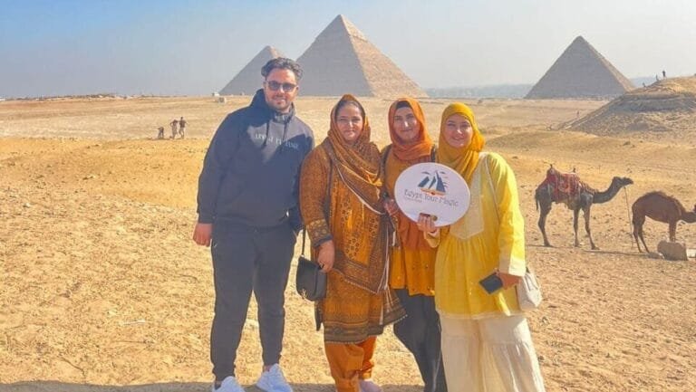 the pyramids in Giza