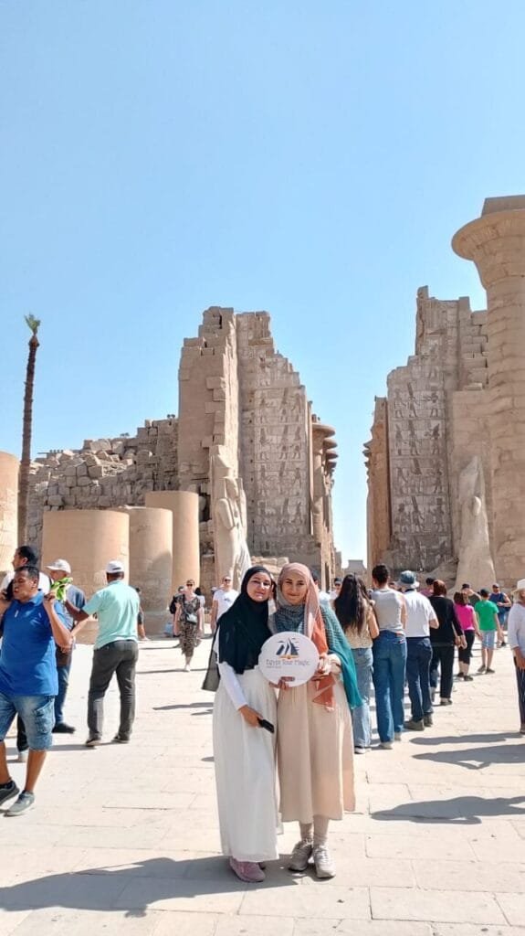 Karnak Temple, famous for its Hypostyle Hall, obelisks, and ancient Egyptian grandeur.