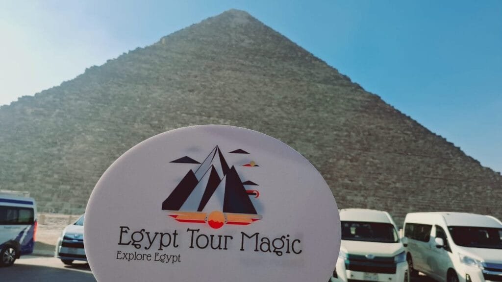 The Pyramids of Giza with the Great Sphinx, showcasing ancient Egyptian wonders and architectural masterpieces