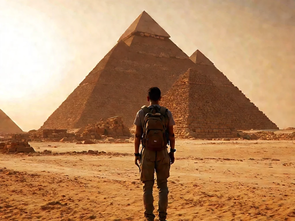 the pyramids with egypt tour magic