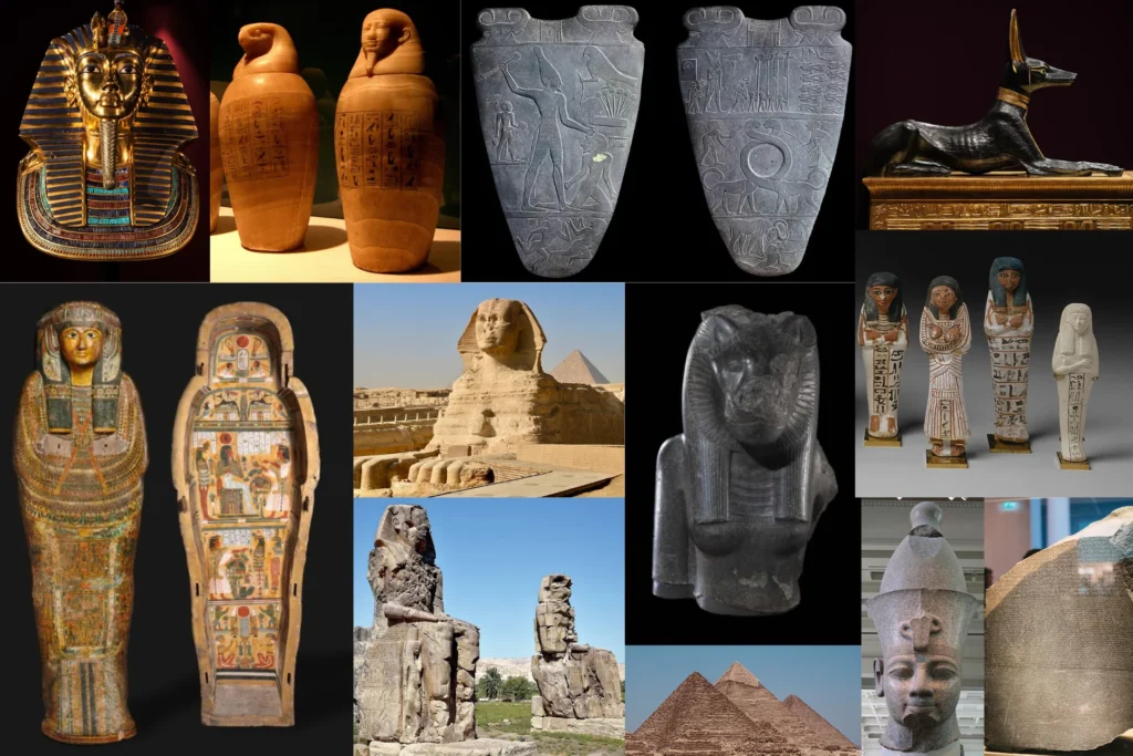 Acient Egyptian artifacts