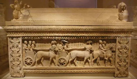 Stone and Wooden Sarcophagi