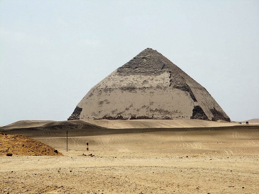 the bent pyramid of saqqara