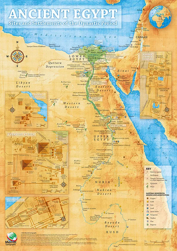 Ancient Egyptian Cities The Major Urban Centers on the Ancient Egypt Map