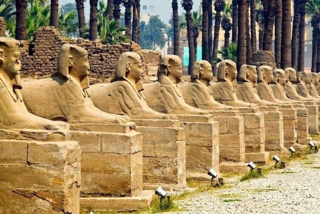 The Avenue of Sphinxes A Majestic Entrance to the Temple