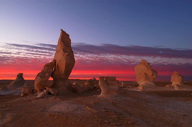 Sunset at the White Desert (Farafra Oasis)