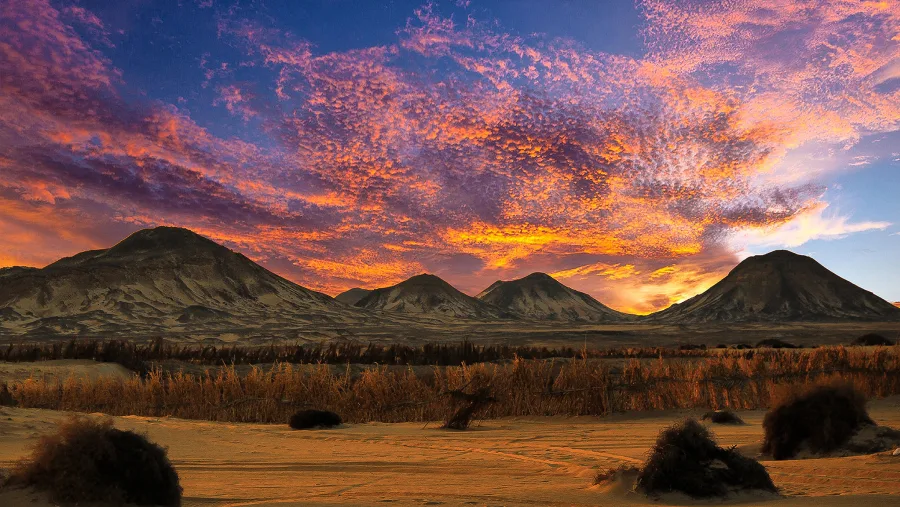 Sunset in the Western Desert (Bahariya Oasis)