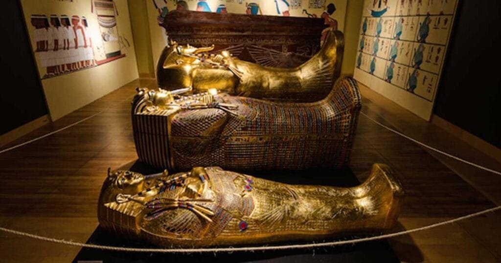 The Gold-Inlaid Casket of king tut - Egypt tour magic