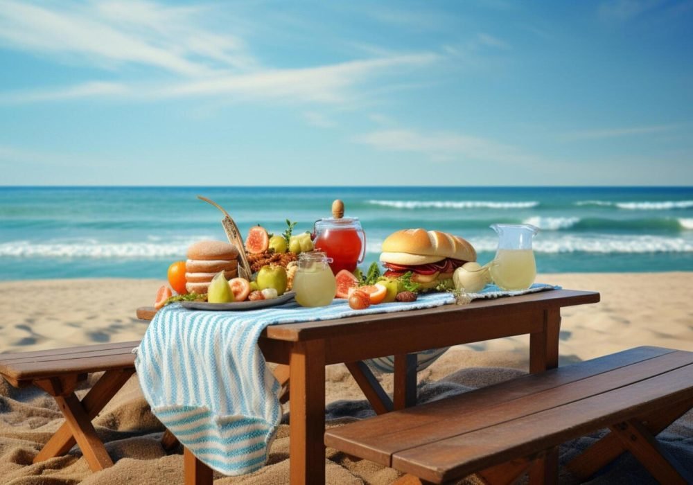 Beach Lunch with Egypt toue magic