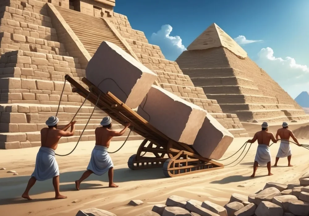 Around 2600-2500 BCE - Construction of the Great Pyramids of Giza
