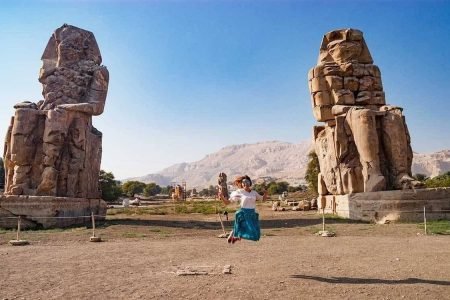 Colossi of Memnon in Luxor with Egypt Tour Magic.