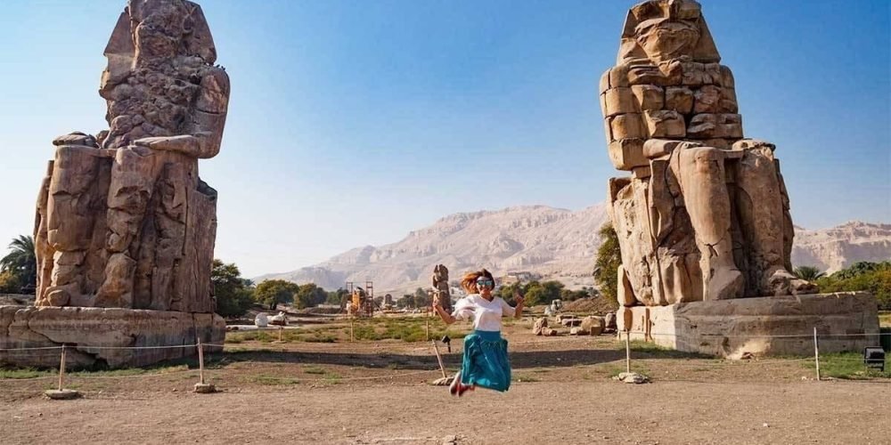 Colossi of Memnon in Luxor with Egypt Tour Magic.