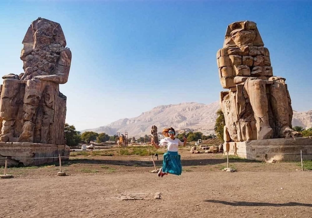 Colossi of Memnon in Luxor with Egypt Tour Magic.