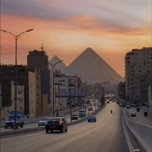 the Pyramids