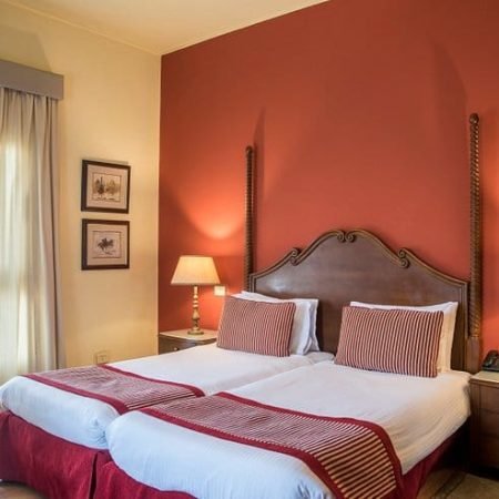 Hotel bed in Cairo, providing comfort with Egypt Tour Magic.
