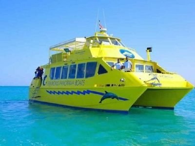 Seascope glass-bottom boat tour offering a view of the Red Sea’s marine life with Egypt Tour Magic.